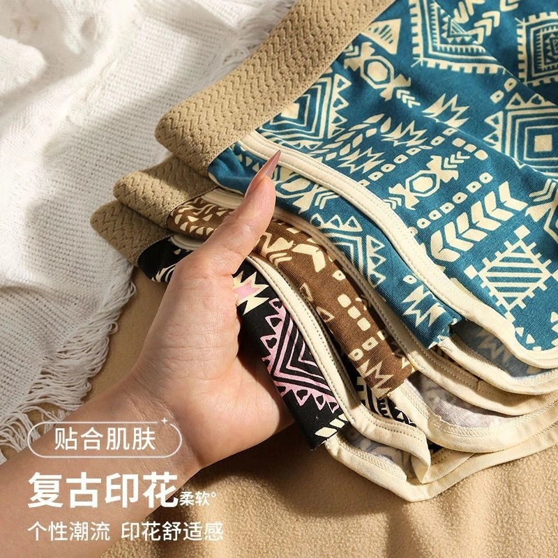 【疯抢!拍一发三】美式复古风涂鸦男士内裤宽松透气阿罗裤#Ask-R