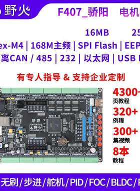 野火STM32开发板F407 电机开发板工控板 FOC控制PID多闭环PWM滤波