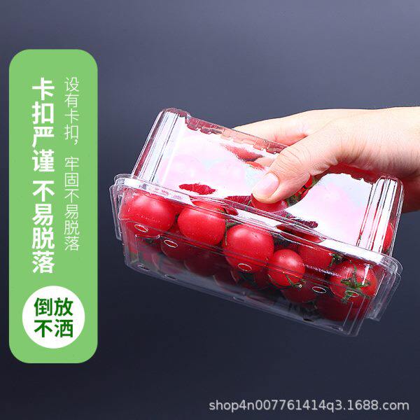 一次性保鲜盒吸塑透明草莓包装盒水果店商用樱桃水果盒水果打包盒