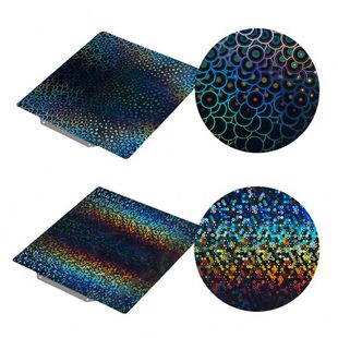 3d打印平台PEY万花筒圆圈贴膜双面PEI弹簧钢板竹子热床配件ender3