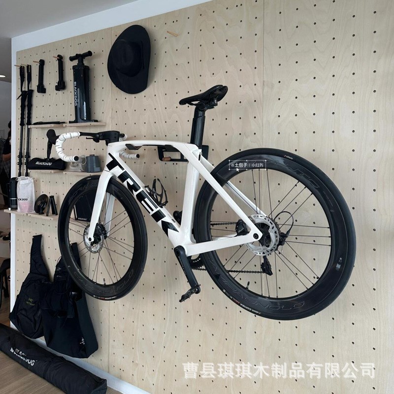实木洞洞板墙面整板桦木海洋板墙上玄H关入户厨房收纳置物架书架
