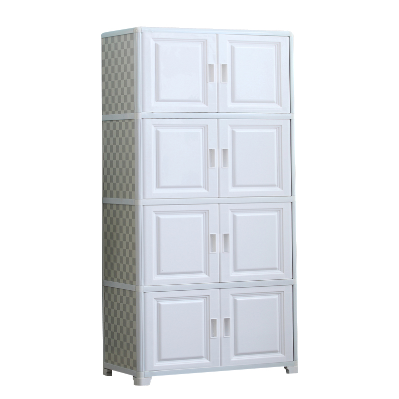 欧式收纳柜大号儿童衣柜加厚双开门柜子塑料储物T柜宝宝玩具五斗