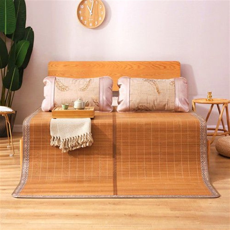 安吉凉席竹席1.2/1.35直筒可折叠大床双面席1.5Q/1.8米双人夏季席