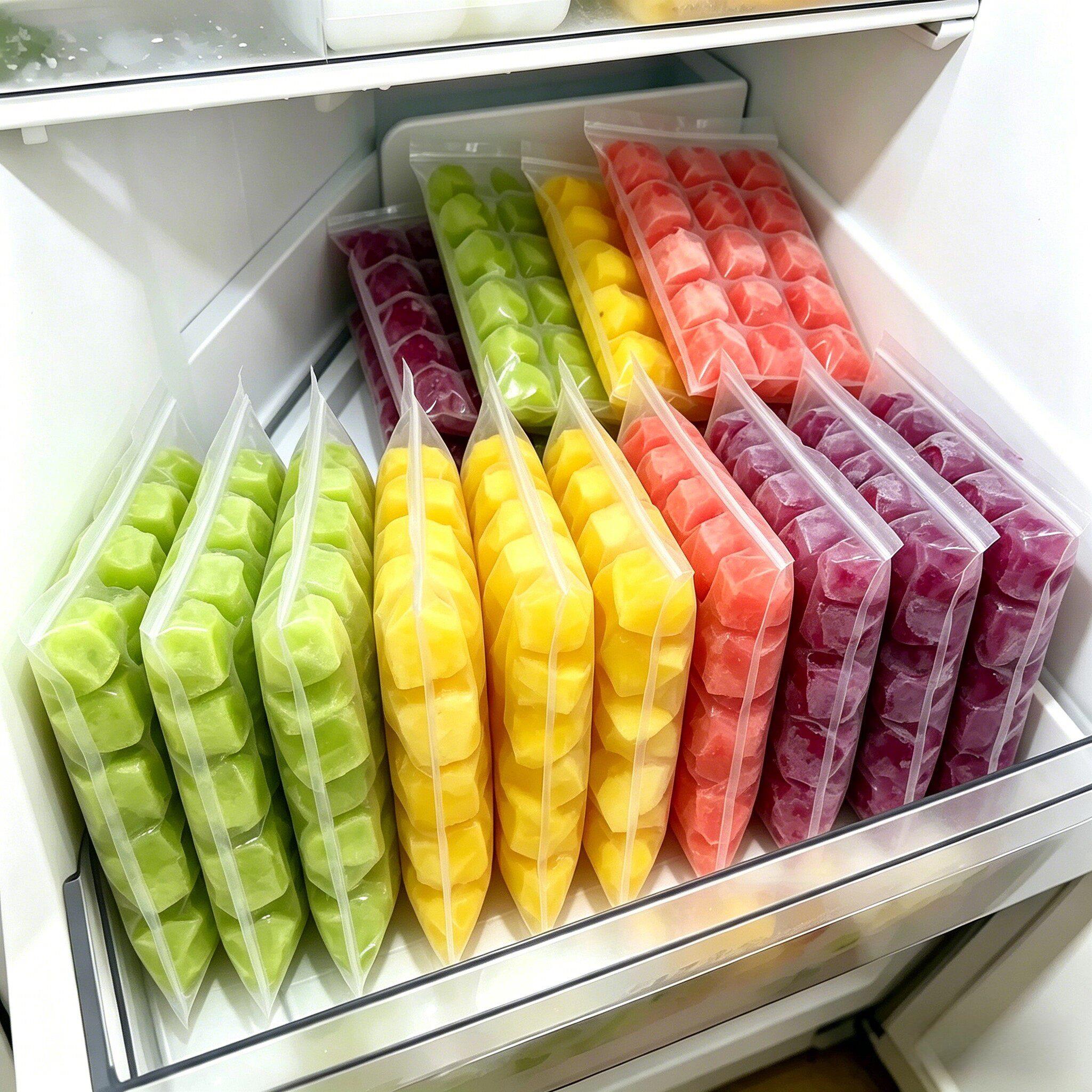 一次性冰格袋家用食品级注水自封口冷冻冰块制冰袋冻冰块雪糕模具