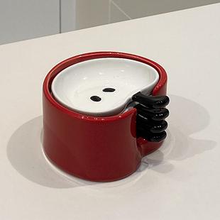 苹果调味碟陶瓷餐具创意卡通蘸料碟家用碟子套装火锅酱油醋碟