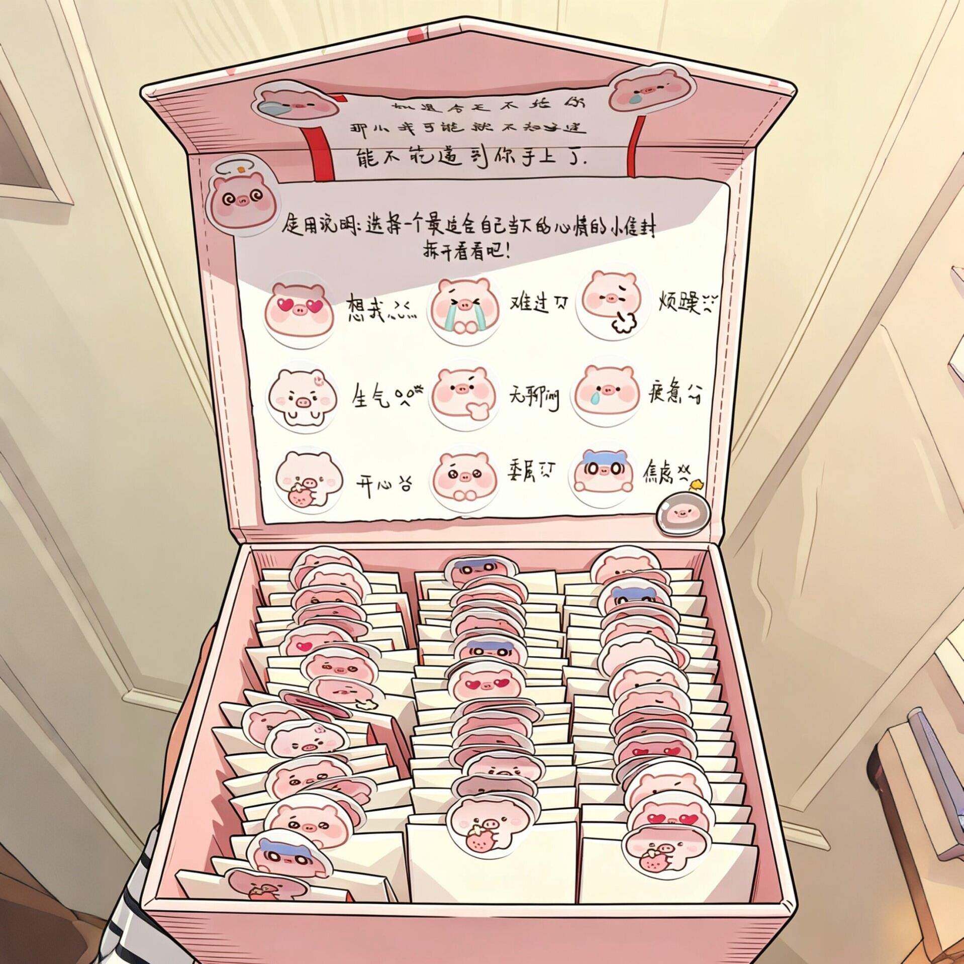 礼品盒情绪盒子diy材料包贴纸送闺蜜男女朋友创意告白走心礼物
