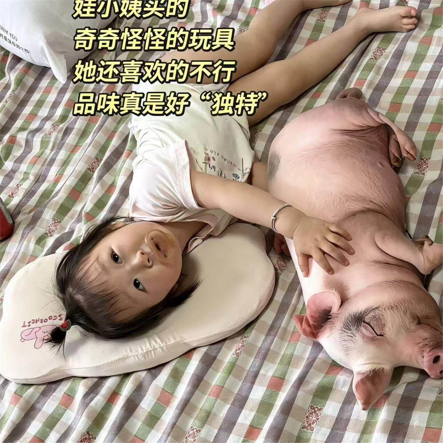 超彷真小猪玩偶3D立体逼真迷你小香猪毛绒公仔搞怪整人睡觉抱枕
