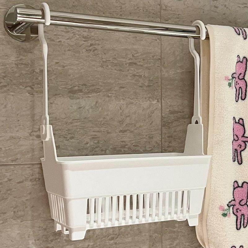 卫生间置物架免打孔浴室挂篮放沐浴露壁挂式洗漱用品多功能角架