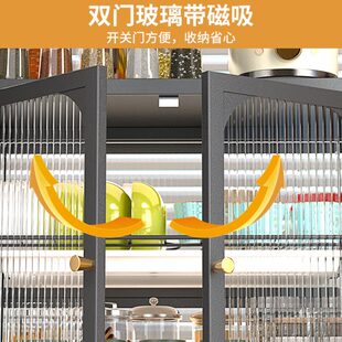 微波炉置物架烤箱架子厨房家用台面小型放碗柜多功能碗碟筷收纳盒