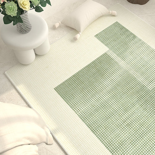 OO长条床边地毯绿色客厅地毯卧室加厚床前沙发茶几毯飘窗地垫