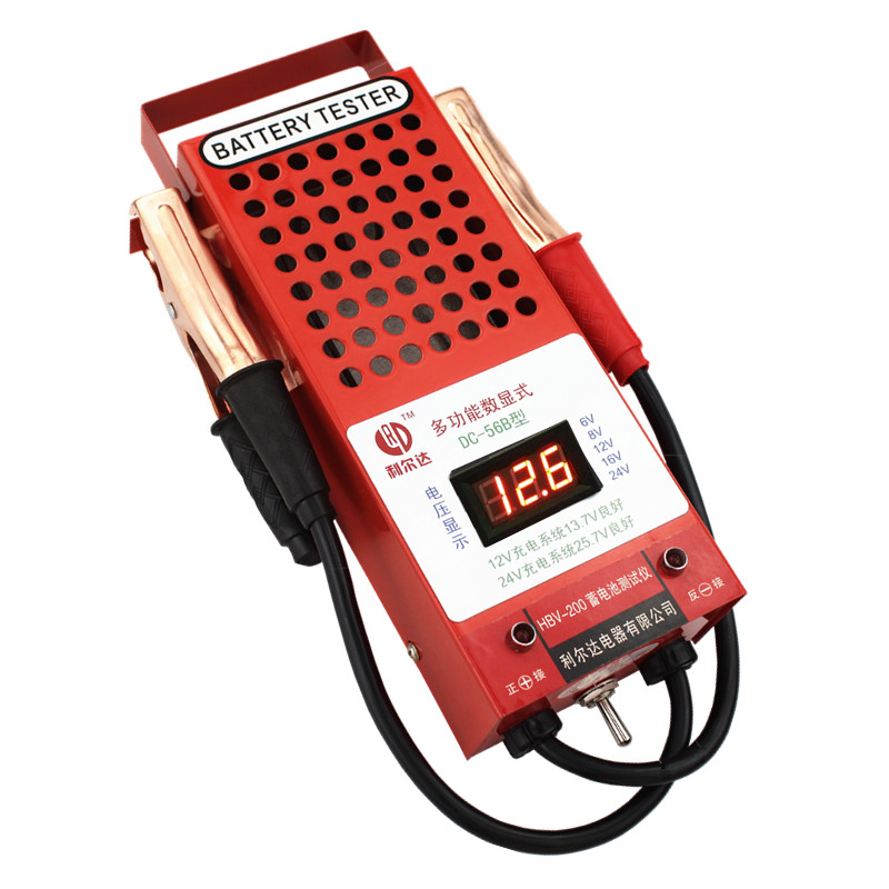 数字显示汽车电动车蓄电池测试仪表vvv1v2v检测仪