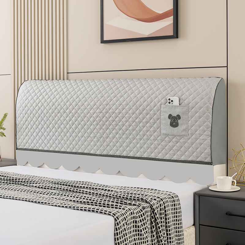 床头罩22新款靠垫通用加厚软包靠背夹棉全包防尘罩床靠背22