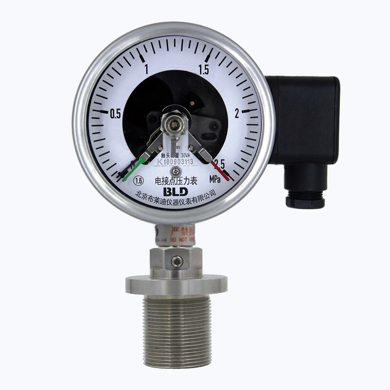 BLD北京布莱迪全钢隔膜电接点压力表PYXH-100.O.F5 M2*2探入式