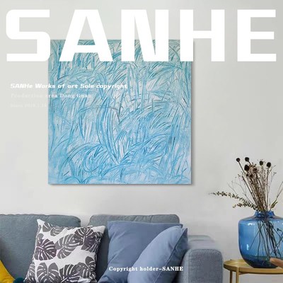 三和纯手绘抽象油画入口走廊装饰画客厅沙发艺术挂画创意壁画