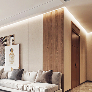 洗墙灯ld线性铝槽反光灯槽客厅吊顶灯带线条灯天顶角回光灯槽