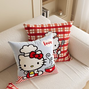 爱itty沙发抱枕床头床上靠背垫含芯民宿飘窗装 饰靠枕拆洗