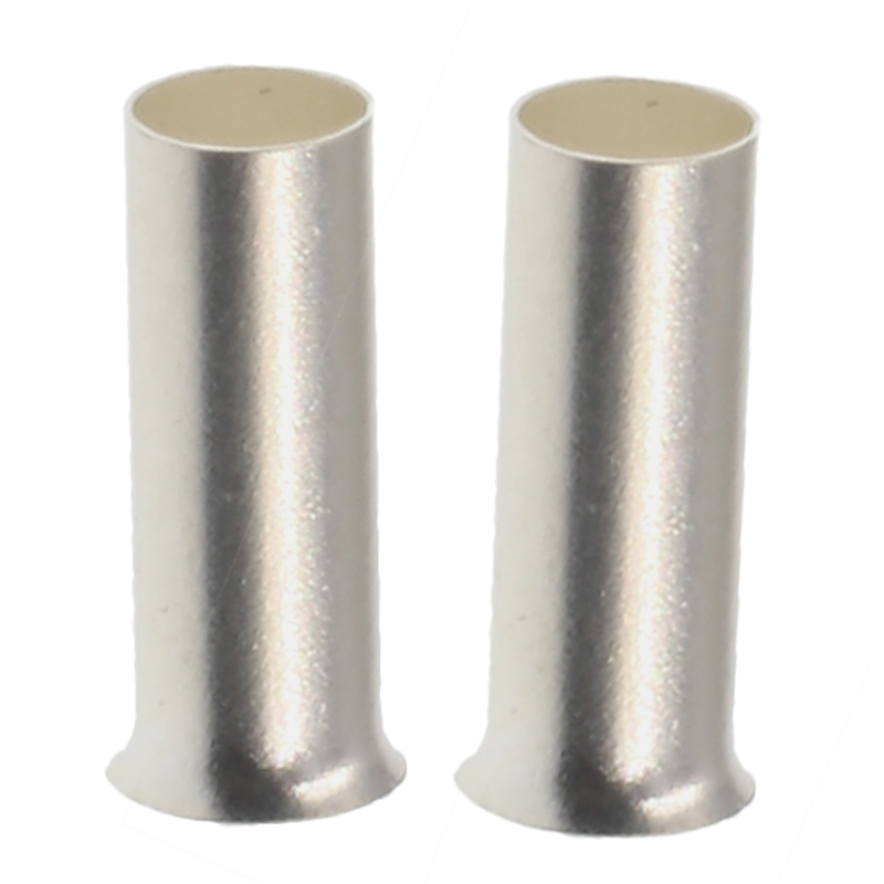 EN管形裸端头针形冷压接线端子 管式插针 黄铜裸铜管铜接头铜插针