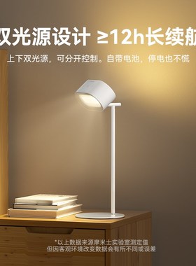 O摩米士充电台灯护眼学习宿舍学生寝室床头夹子磁吸灯