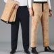 冬季 加绒外穿棉裤 男高腰保暖裤 爸爸装 子三层加厚老人防寒裤