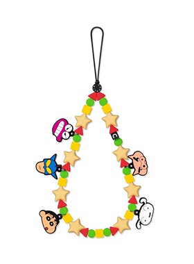 蜡笔小新野原新之助手机链适用苹果挂绳链串珠明星同款华强北代购