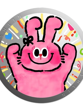 奶丝兔系列磁吸支架适用于苹果通用MagSafe手机折叠支架可爱