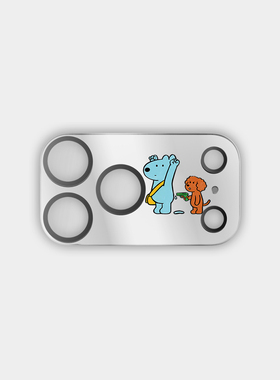 Eteecy可爱狗狗自画像适配所有颜色适用iphone17ProMax苹果17Pro保护贴防刮花保护镜头膜华强北代购