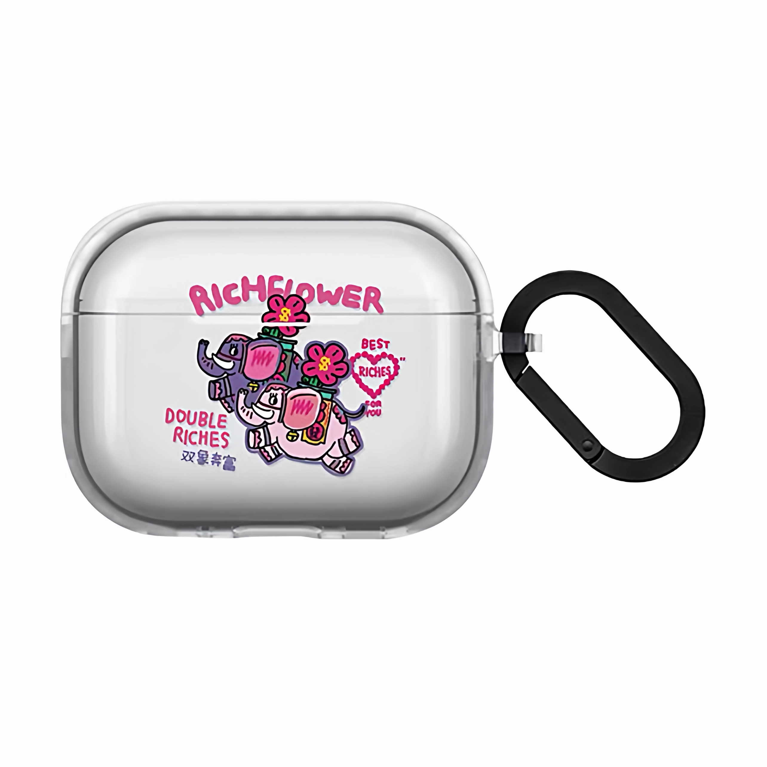 有钱花双象奔富RICH FLOWER系列耳机套适用AirPods Pro2/3代耳机保护套AirPods4/3代防摔保护无线蓝牙耳机套,3C数码配件,耳机保护套,淘宝优惠券,粉丝福利购,淘宝优惠卷