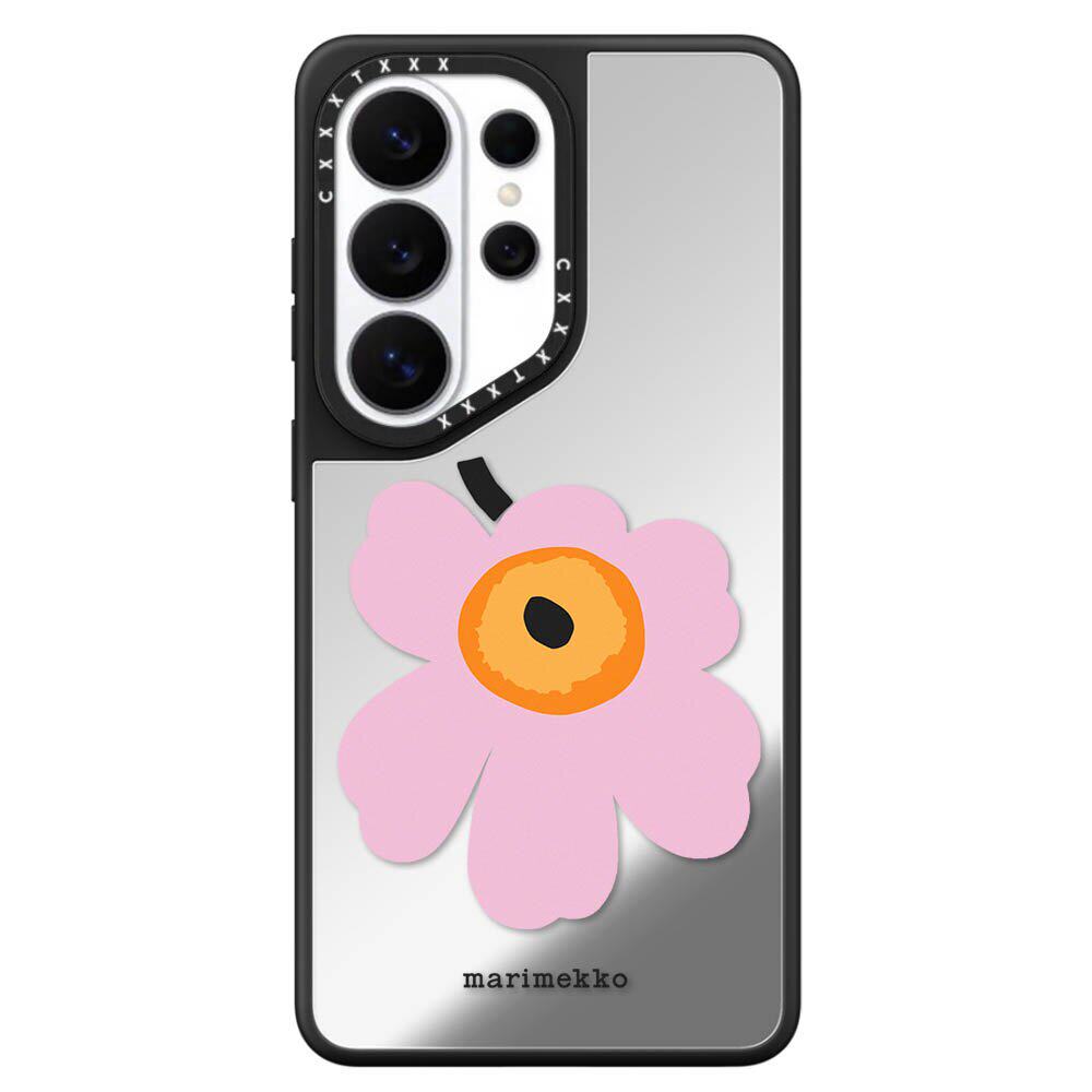 Marimekko粉印花适用于SAMSUNG三星s26ultra手机壳s25plus明星同款S24ultraS23+防摔MagSafe磁吸保护套