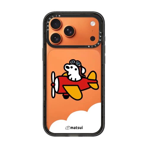 开飞机小狗系列适用橙色iPhone苹果17pro /16手机壳14promax/15/12可爱16plus13promaxMagSafe磁吸华强北代购