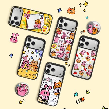 奶丝兔系列苹果17Promax手机壳适用于iPhone16Pro可爱卡通15ProMax明星同款14plus磁吸13Pro防摔12/11保护套