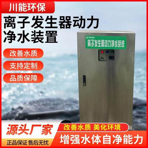 非标定制黑臭水体市政污水养殖尾水处理离子发生器动力净水装置