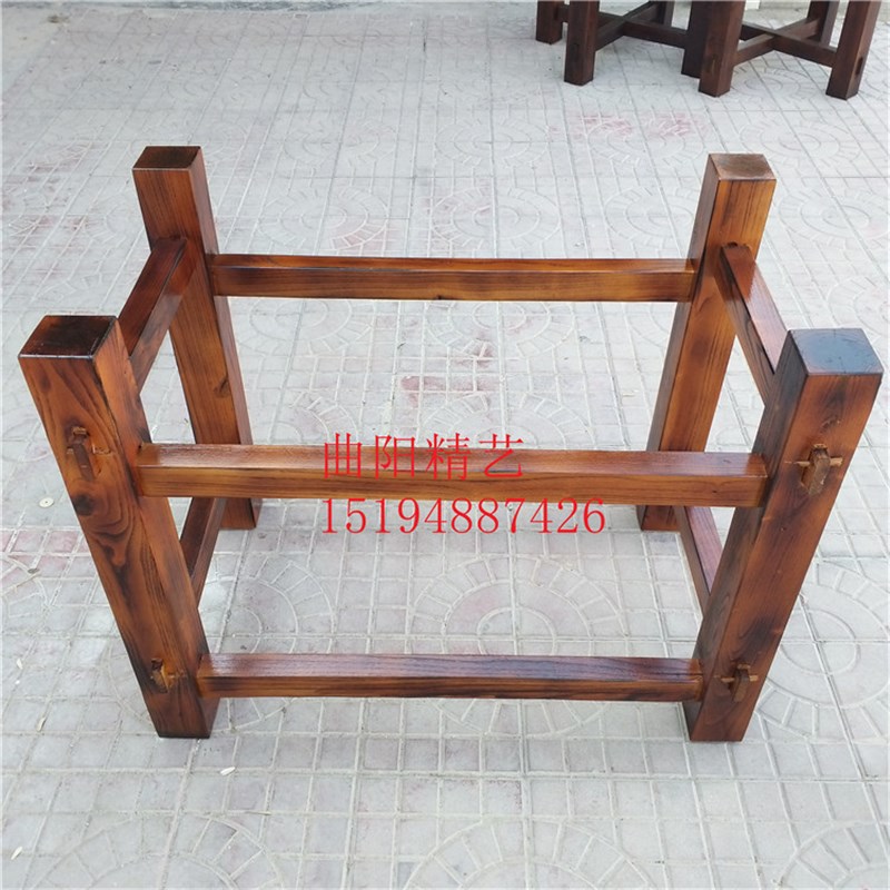 石槽马槽牛槽木架底座实木洗手盆支架鱼缸花盆流水仿古老木架