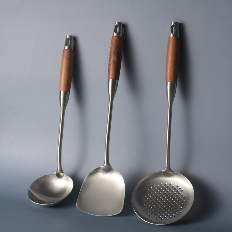 欧顶 舒适手感0不锈钢锅铲炒菜铲子汤勺漏勺 烹饪铲勺厨具