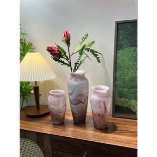 复古木纹琉璃花瓶家居好物分享家A居饰品客厅花瓶卧室花瓶桌面花