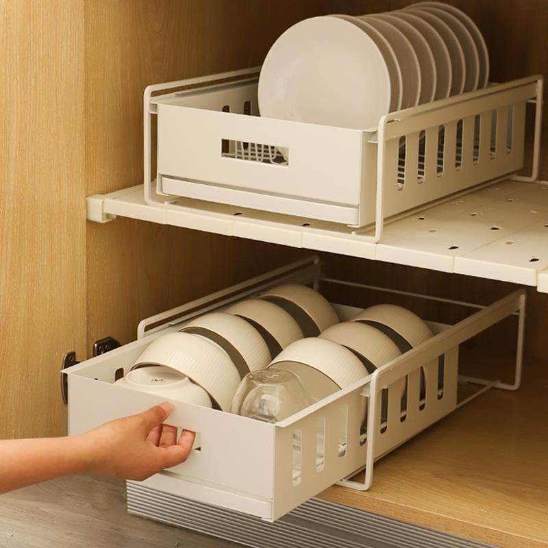 不锈钢厨房台面碗筷沥水置物架抽拉式免安装多功能橱柜碗碟收纳架,厨房/烹饪用具,厨房置物架/置物柜/角架,淘宝优惠券,粉丝福利购,淘宝优惠卷