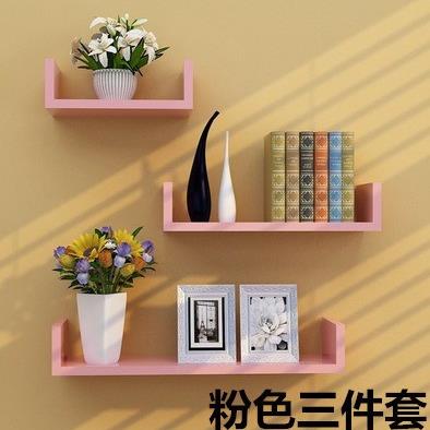 挂墙墙壁墙面装饰k卧室隔板墙上置物架免打孔客厅书架壁挂壁柜墙