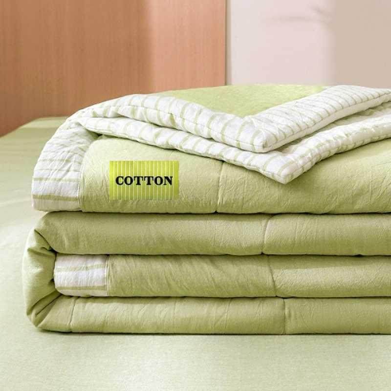 网红爆款花边复古老粗布面料学生单人冰丝夏被四件套宿舍可水洗