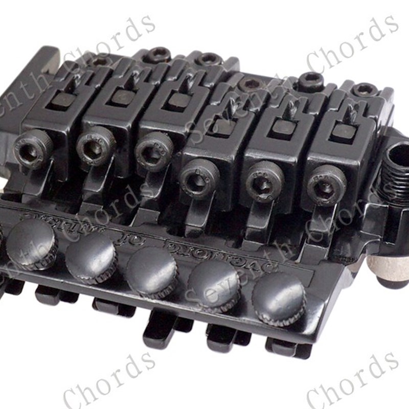 摇电吉他琴桥 摇颤音系统颤音器 摇电吉他拉弦板弦桥B黑