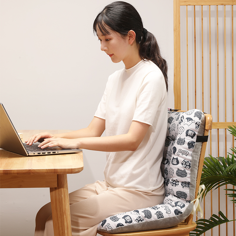 椅垫座椅靠背宿舍椅子坐垫靠垫一体屁垫办公椅垫子办公室久坐护腰