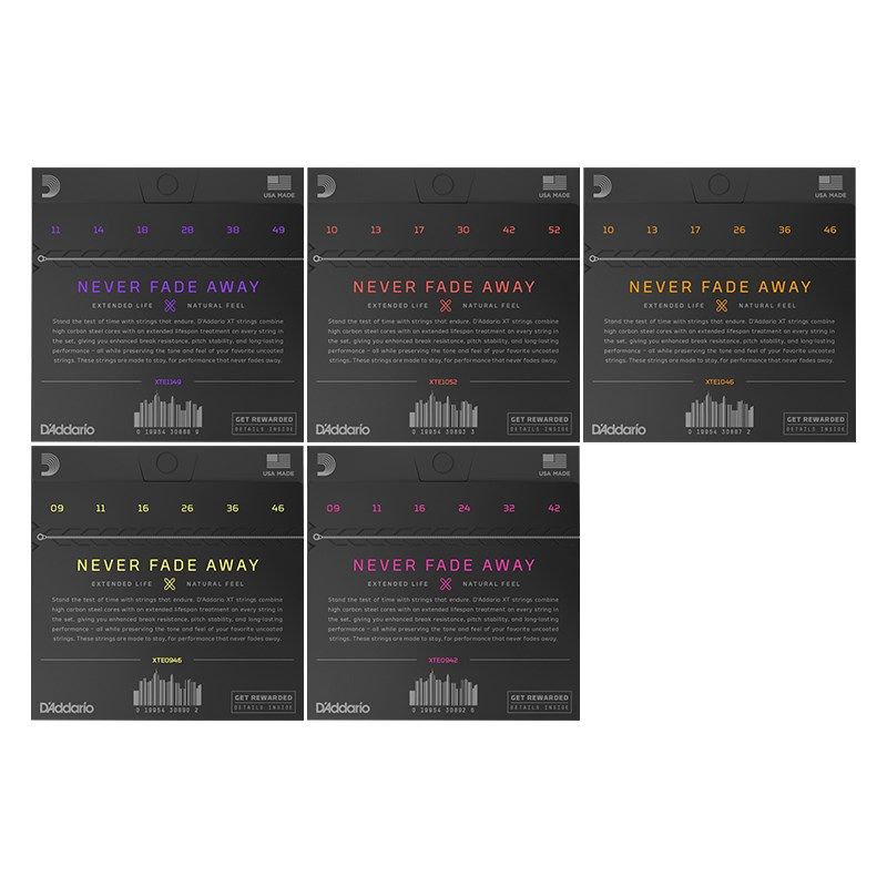 达达里奥电吉他琴弦防锈一根镀镍琴弦弦线全9