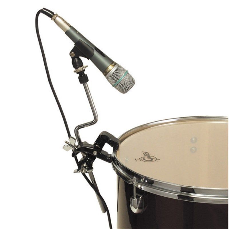 直布罗陀il架子鼓话筒架麦夹转接夹录音底鼓话筒支架