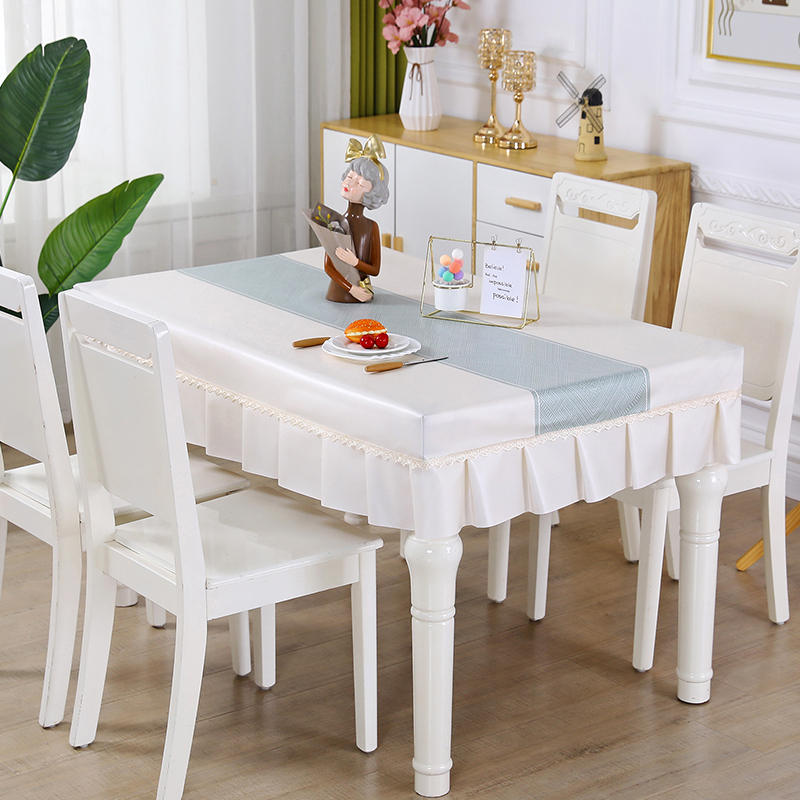 桌布防水防油全包家用台布长方形桌垫免洗防尘茶几电炉罩防滑罩