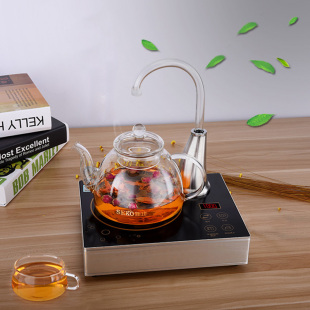 全自动上 电陶炉家用小型迷你煮茶器玻璃壶茶炉烧水泡茶茶具套W装