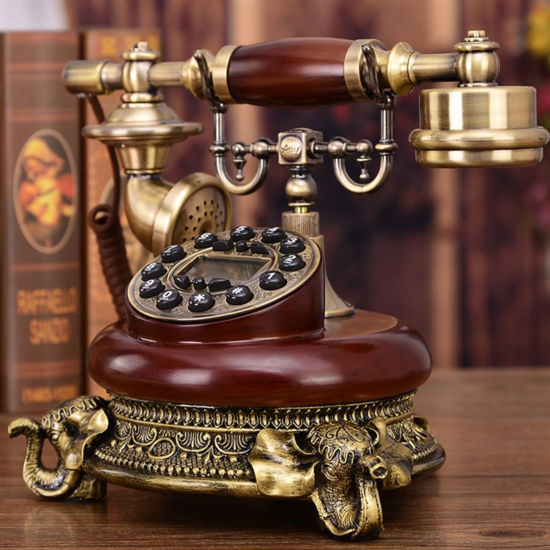仿古电话机欧式复古老式电话机创意古董电话家用客厅创意座机