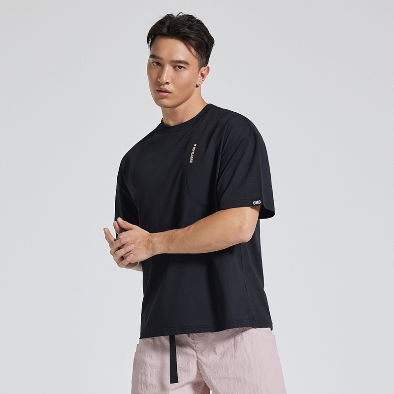 OMG运动分割线剪裁宽松