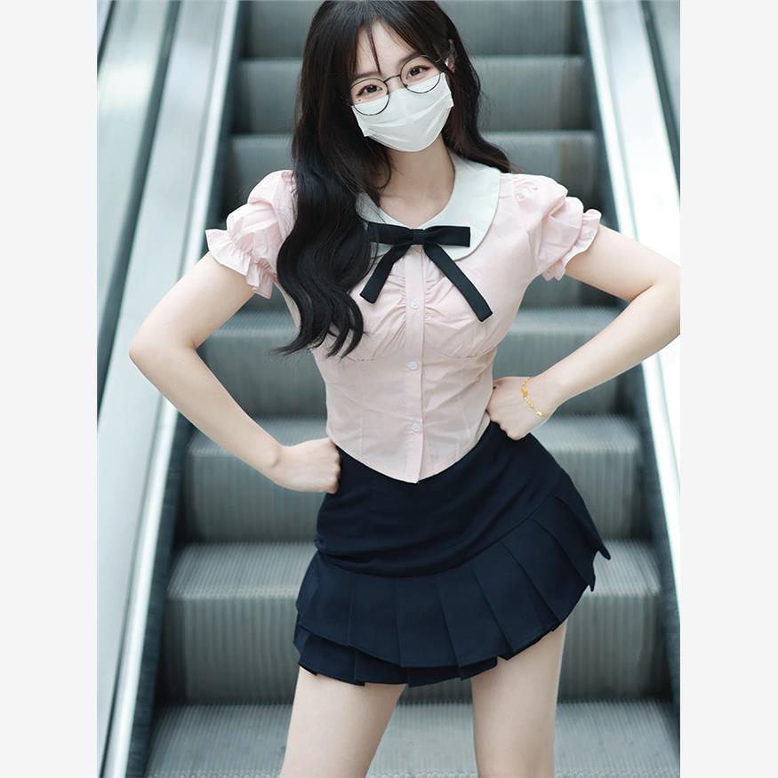 学院风jk制服辣妹套装女