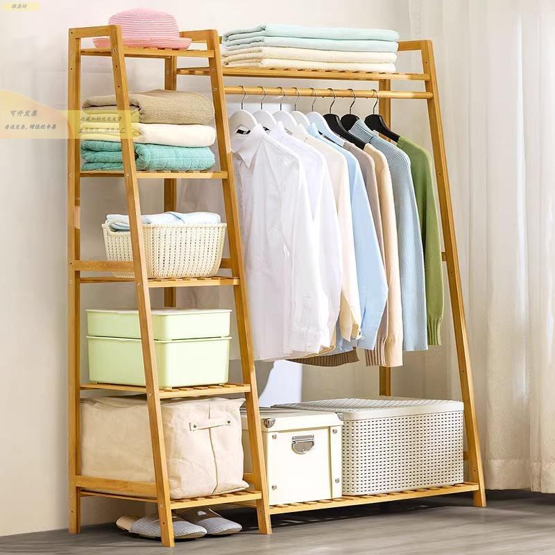 挂衣架卧子室落架地衣帽架简家用衣服置物架古月云晾衣室内房间易