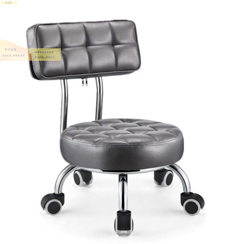 家用带轮擦地小椅子滑轮美甲美缝成人矮凳板凳儿童宝宝学步凳脚凳