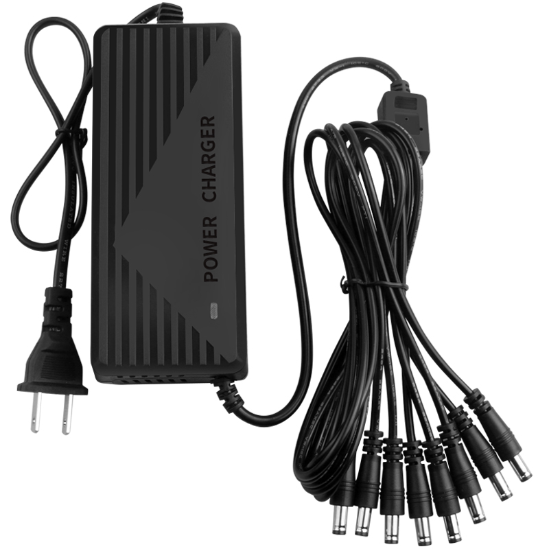 12V锂电池充电器12.6V5A6A8A10A15A一体机18650组聚合多个输出头a