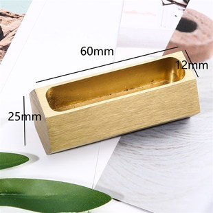 高端 黄铜名片盒前台台卡名片夹男商务摆放架大容量卡片架座展示